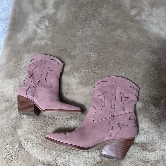 Dolce Vida Loral Women's Pink Western Ankle Boots 7 - Picture 2 of 6